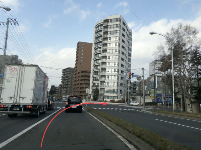 札幌在住現役教習指導員がおすすめする運転ビギナーが６０分で交差点の右左折が上達する厚別区運転マップ