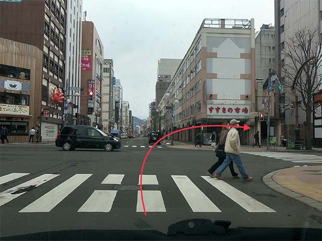 一方通行道路での運転が上達できる札幌市中央区ドライビング練習コース[指定教習所指導員監修]